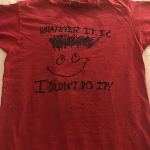 “Whatever it is I didn’t do it” T-Shirt size Large